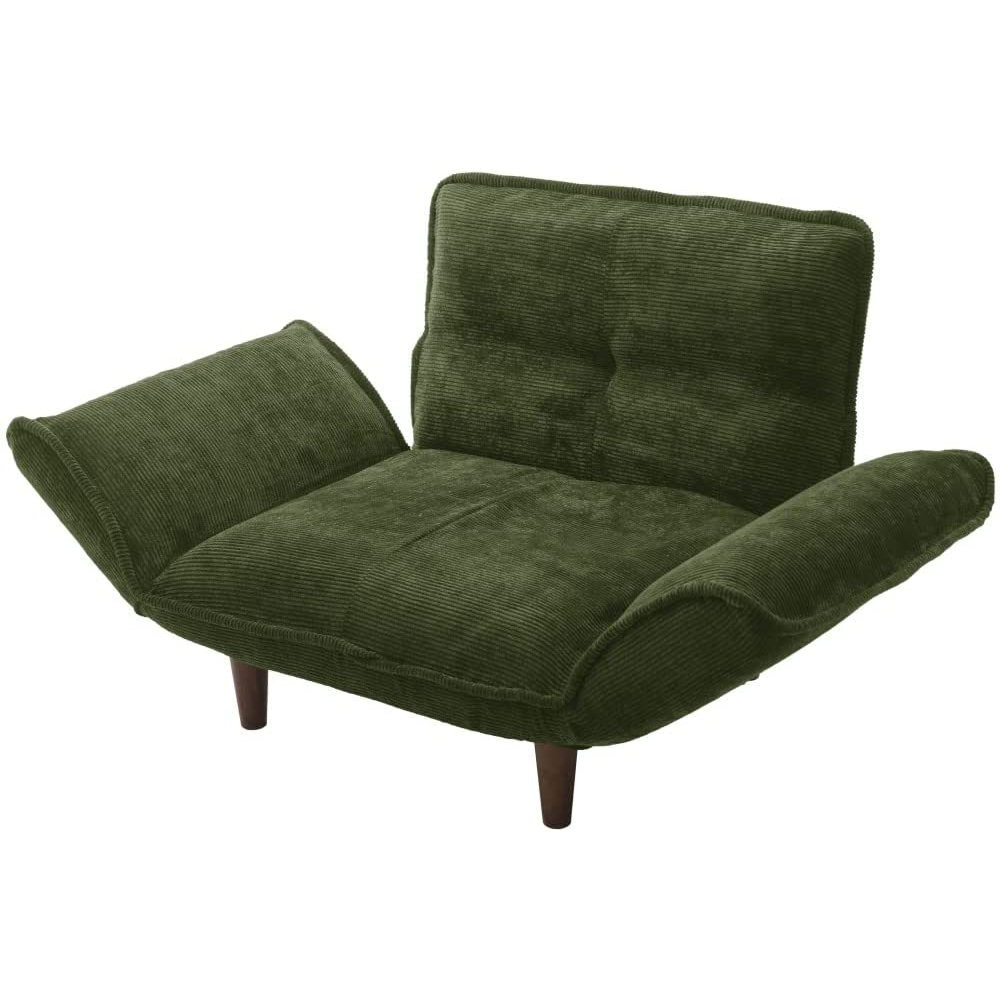 セルタン　カウチソファ　１人掛け　コーデュロイモスグリーン　Ａ２８２ｐ－６８３ＧＲＮ