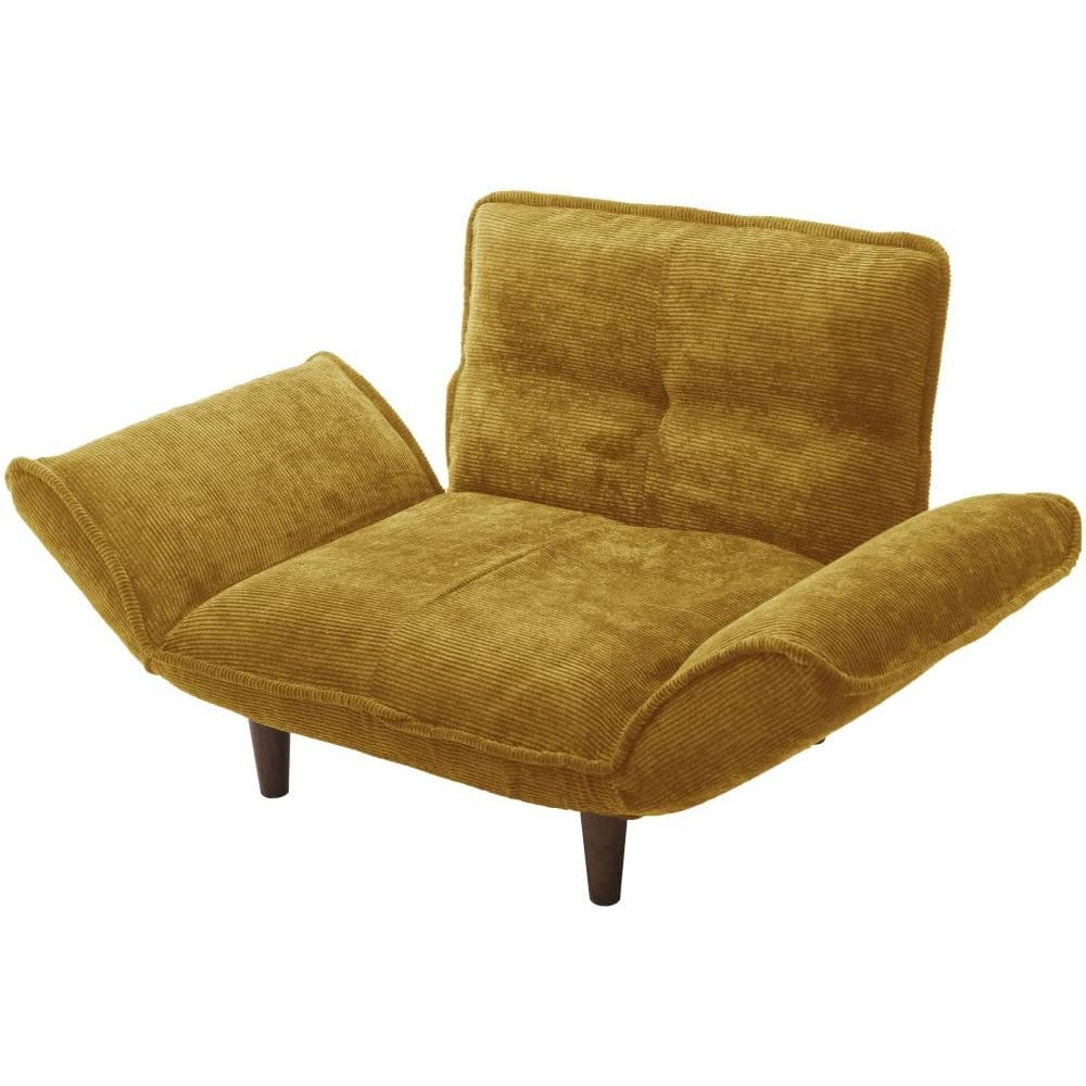 セルタン　カウチソファ　１人掛け　コーデュロイマスタード　Ａ２８２ｐ－６８４ＹＥ