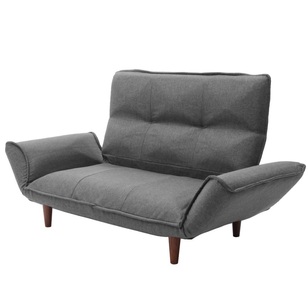 セルタン　ハイバックカウチソファ　２人掛け　デニム調アッシュグレー　Ａ３１６ｐ－６０６ＧＲＹ