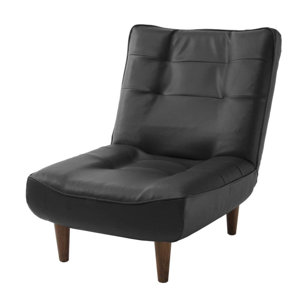 セルタン　ハイバックソファ　１人掛け　PVCブラック　Ａ３２７ｐ－５９７ＢＫ