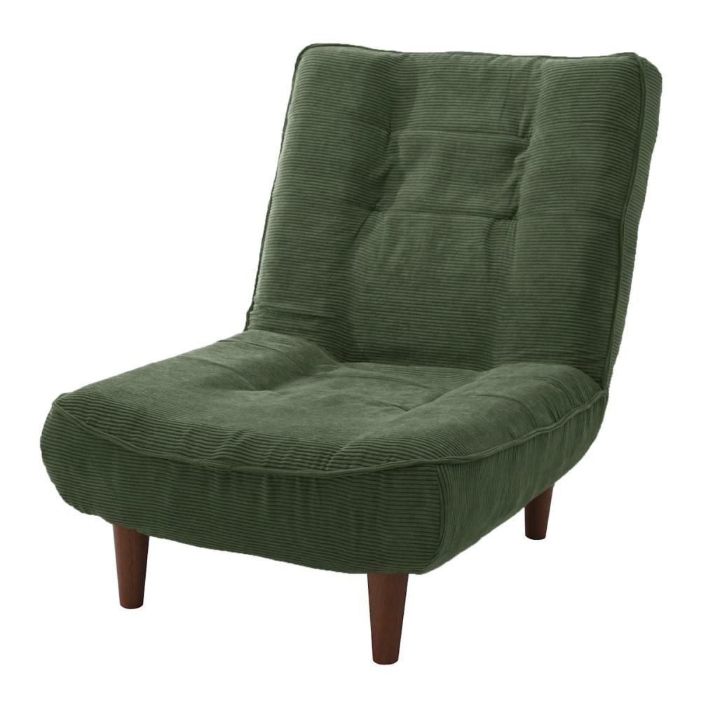 セルタン　ハイバックソファ　１人掛け　コーデュロイモスグリーン　Ａ３２７ｐ－６８３ＧＲＮ