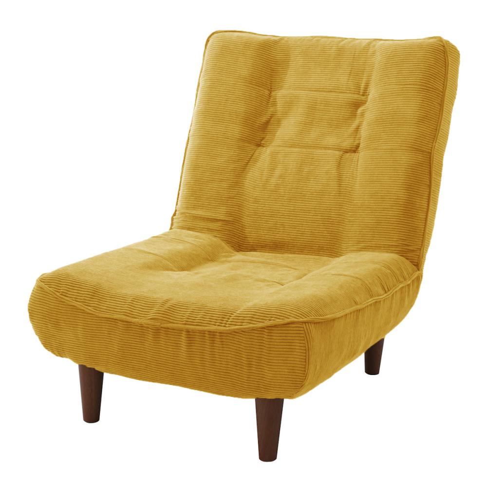 セルタン　ハイバックソファ　１人掛け　コーデュロイマスタード　Ａ３２７ｐ－６８４ＹＥ