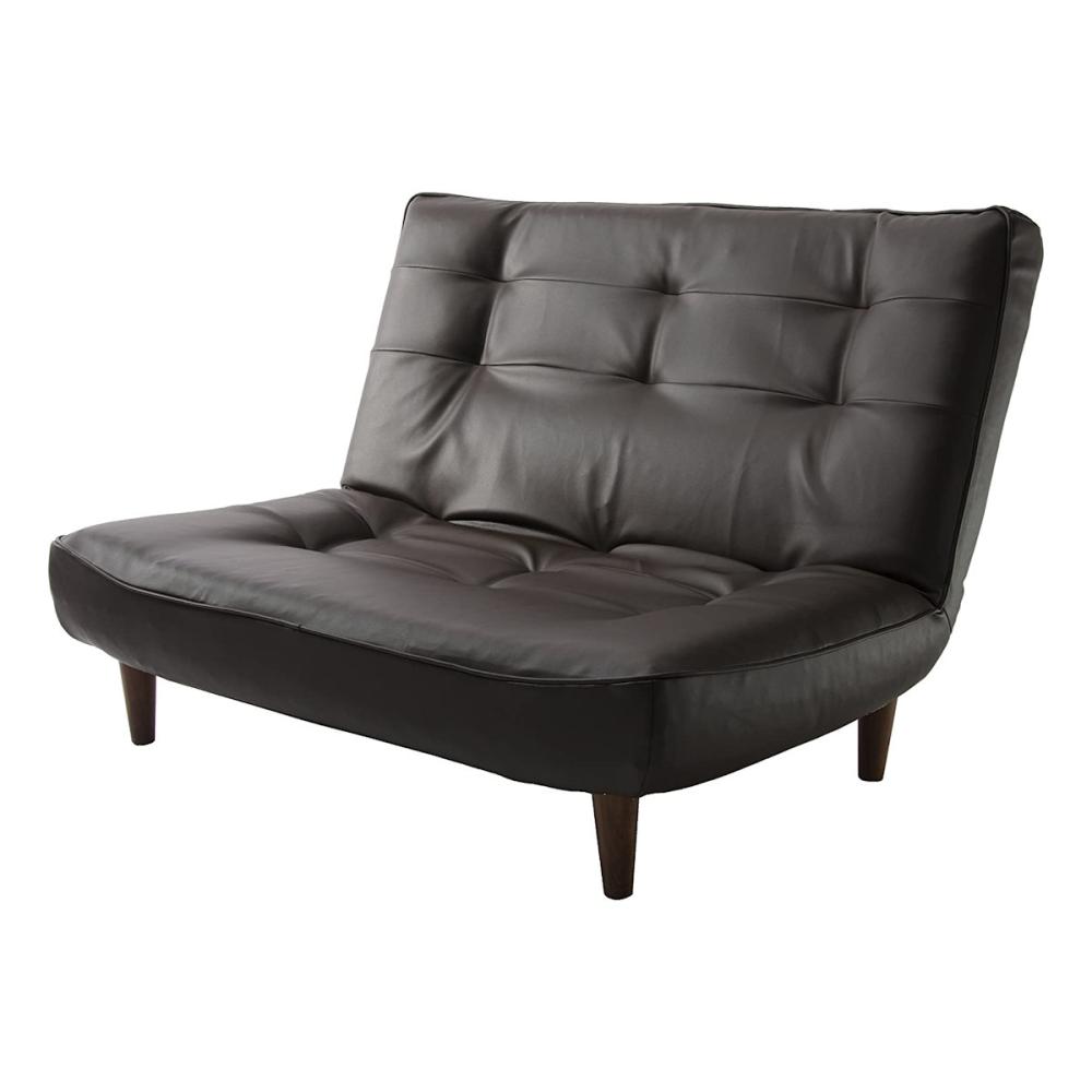 セルタン　ハイバックソファ　２人掛け　PVCブラウン　Ａ４０ｐ－５９５ＢＲ