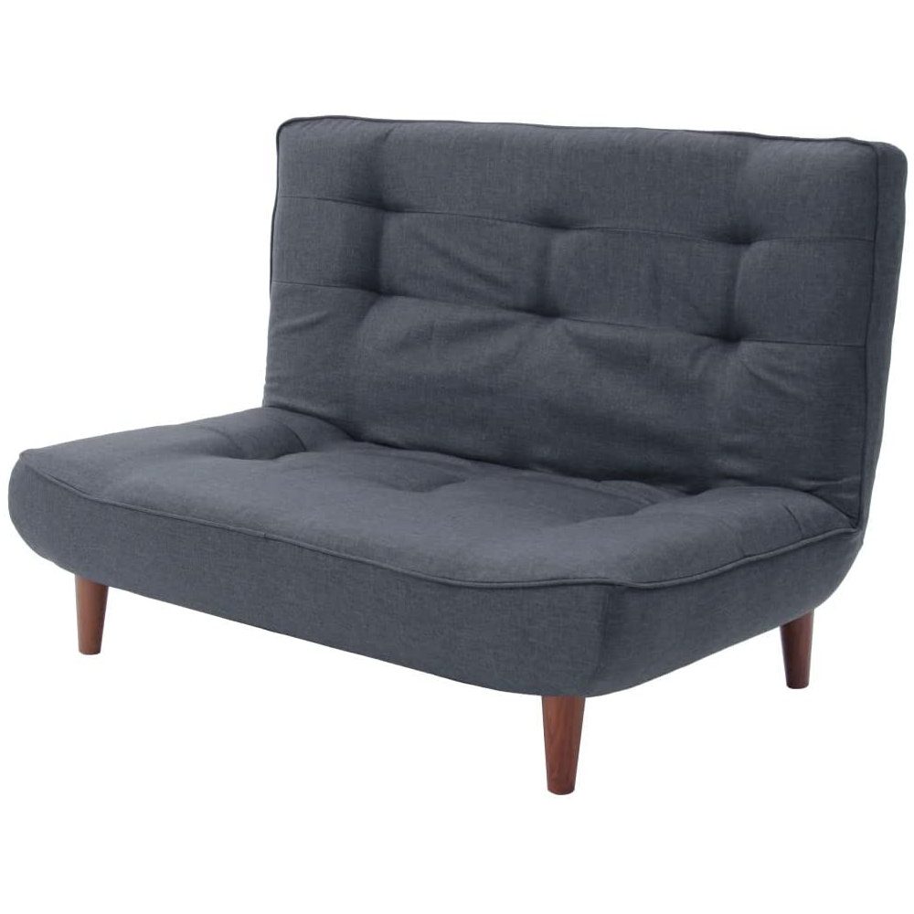 セルタン　ハイバックソファ　２人掛け　デニム調インディゴブルー　Ａ４０ｐ－６１２ＤＢＬ