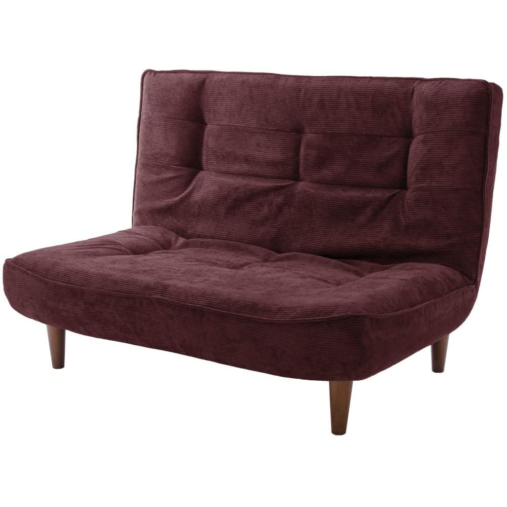 セルタン　ハイバックソファ　２人掛け　コーデュロイレッド　Ａ４０ｐ－６８２ＲＥＤ