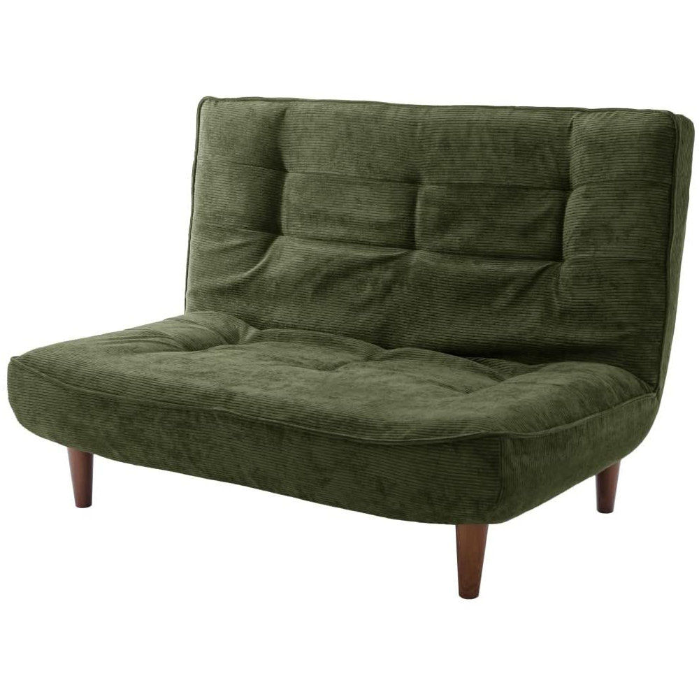 セルタン　ハイバックソファ　２人掛け　コーデュロイモスグリーン　Ａ４０ｐ－６８３ＧＲＮ