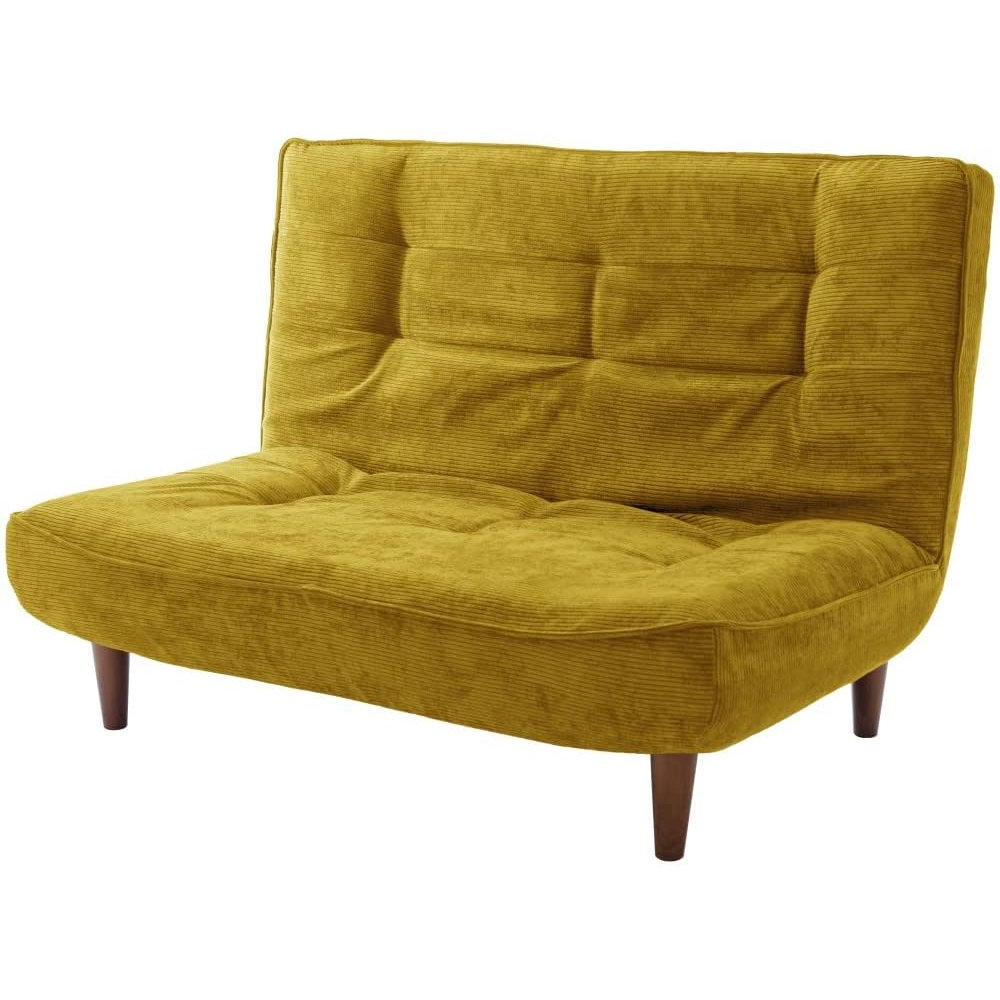 セルタン　ハイバックソファ　２人掛け　コーデュロイマスタード　Ａ４０ｐ－６８４ＹＥ