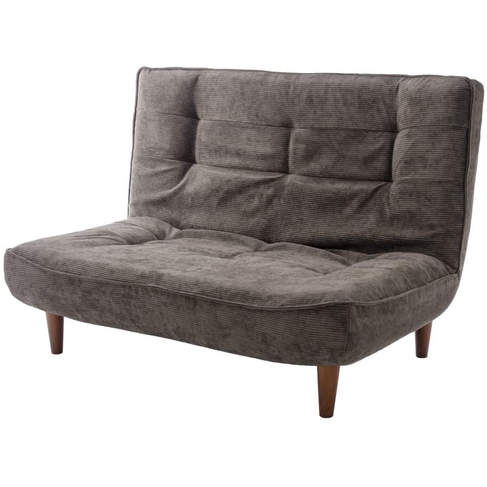 セルタン　ハイバックソファ　２人掛け　コーデュロイグレー　Ａ４０ｐ－６８６ＧＲＹ