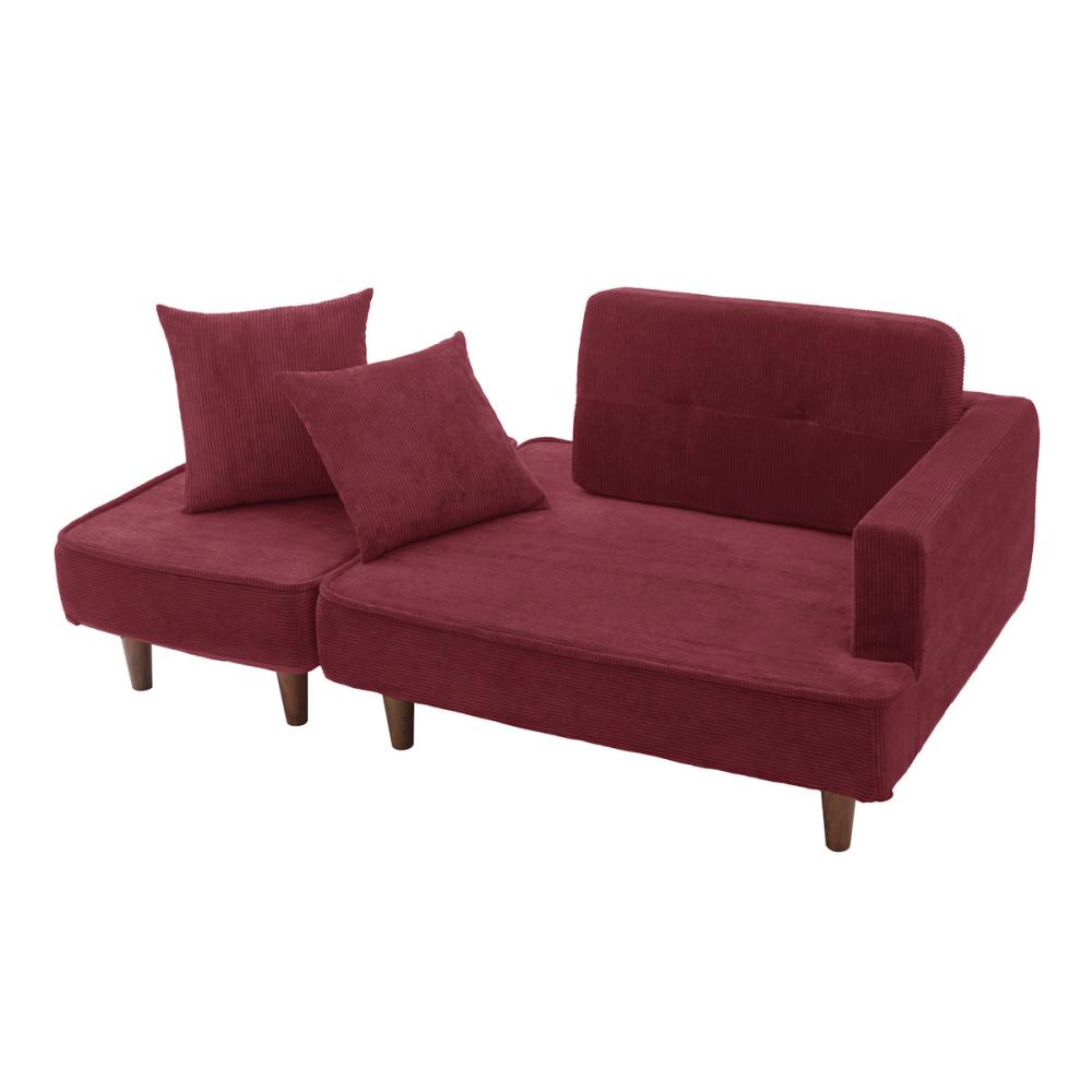 コーデュロイ　ワインレッド