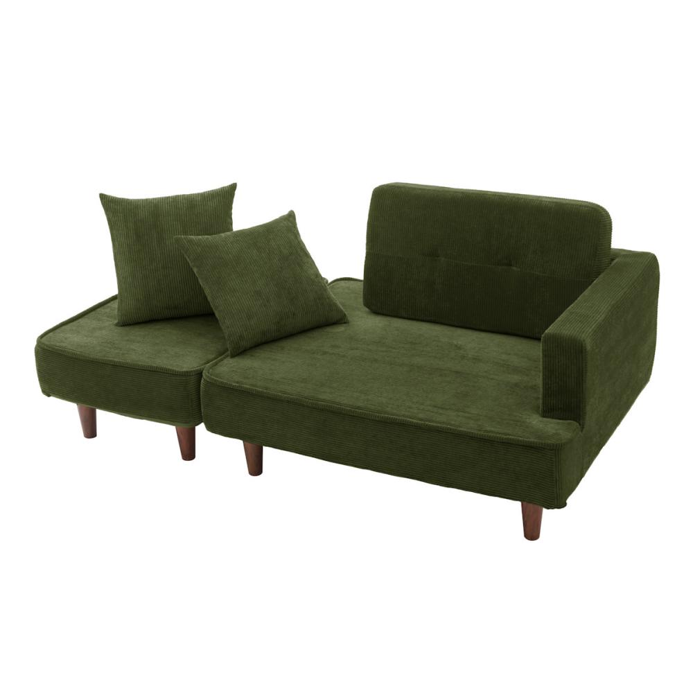 コーデュロイ　モスグリーン