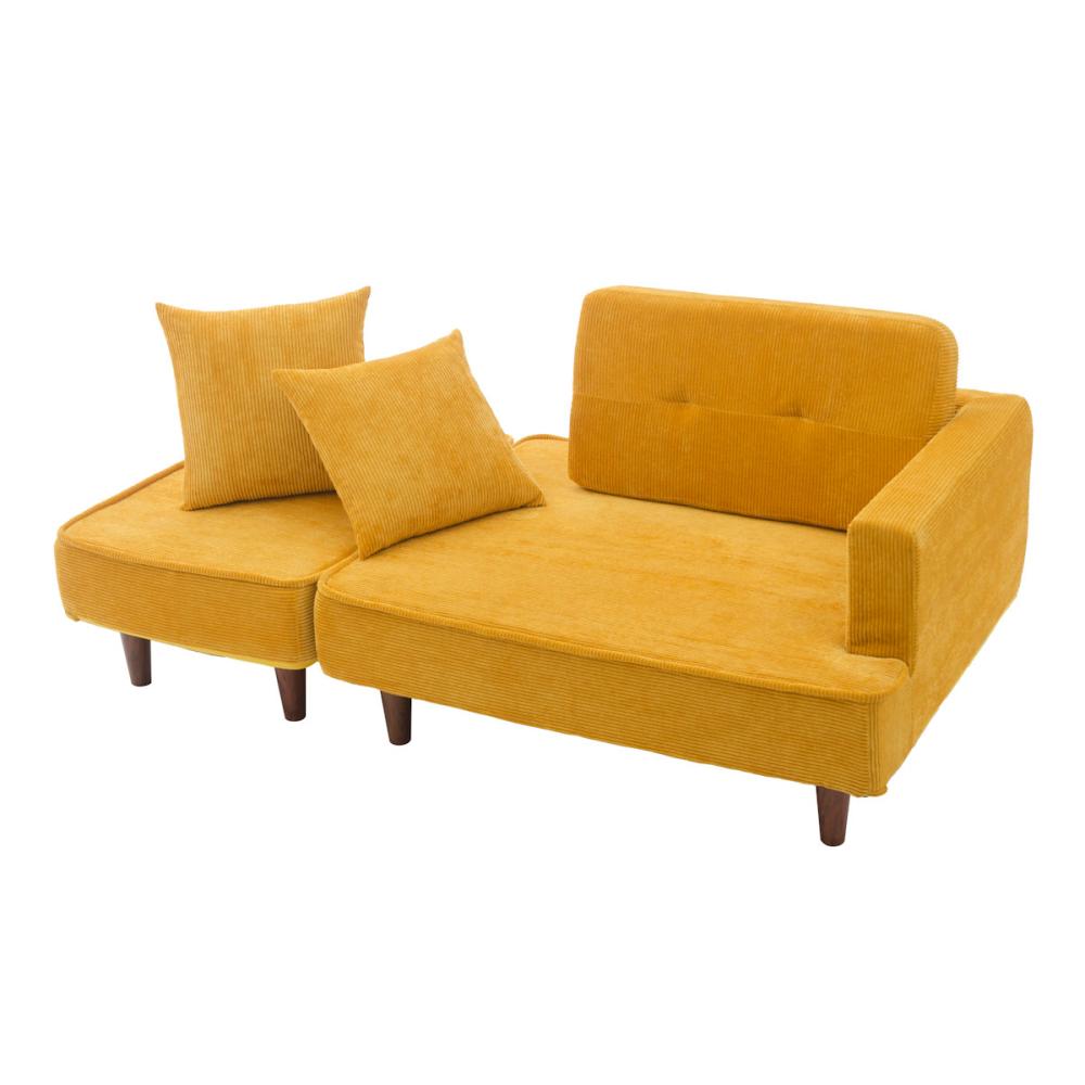 コーデュロイ　マスタード