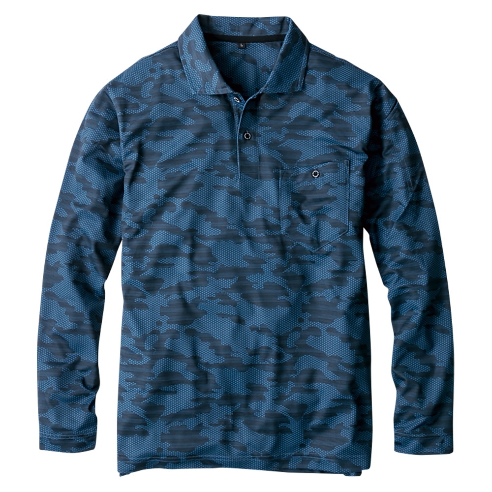 ＭＡＸＤＲＹ　超軽量長袖ポロシャツ　カモアイビー　Ｍ　Ｇ１６３８