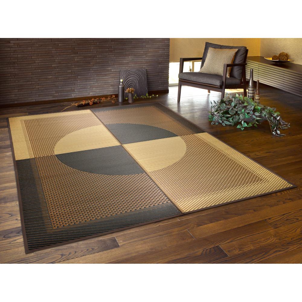 萩原　国産い草ラグ　月光　裏貼り　１９１×２５０ｃｍ