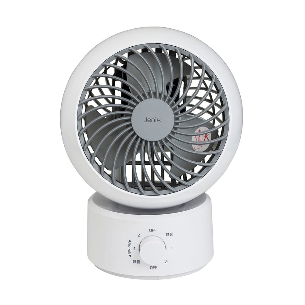 Ｊｅｎｉｘ（ジェニックス）　サーキュレーター　左右首振り　１５ｃｍ羽根　ホワイト　ＫＡＳ－ＦＫＷ１５１