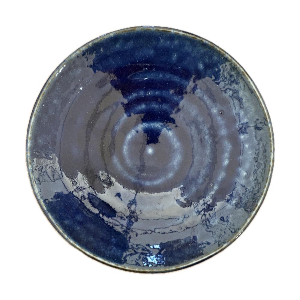 白羊苑　軽量皿　１６．５ｃｍ　コバルトブルー