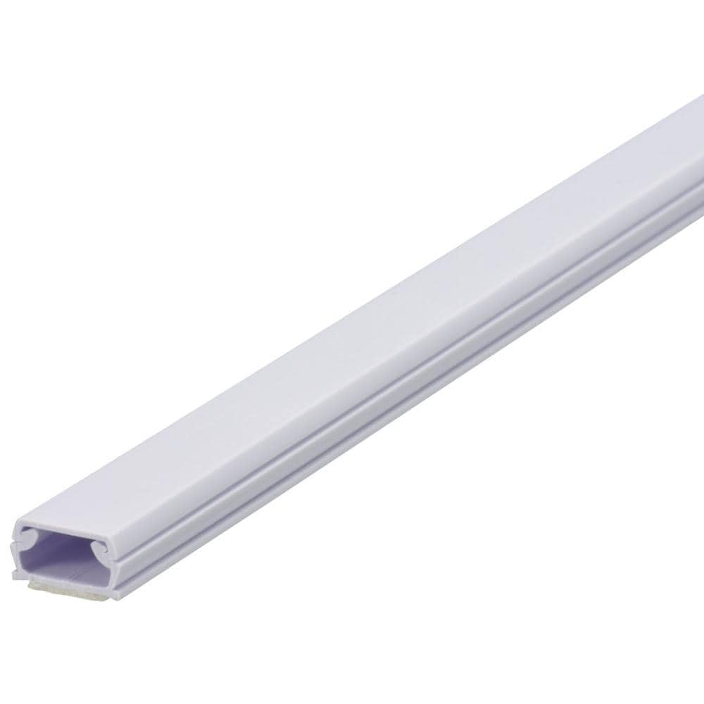 オーム電機　テープ付き　ＡＢＳモール　ホワイト　０号　１ｍ　ＤＺ－ＡＭＴ０１－Ｗ