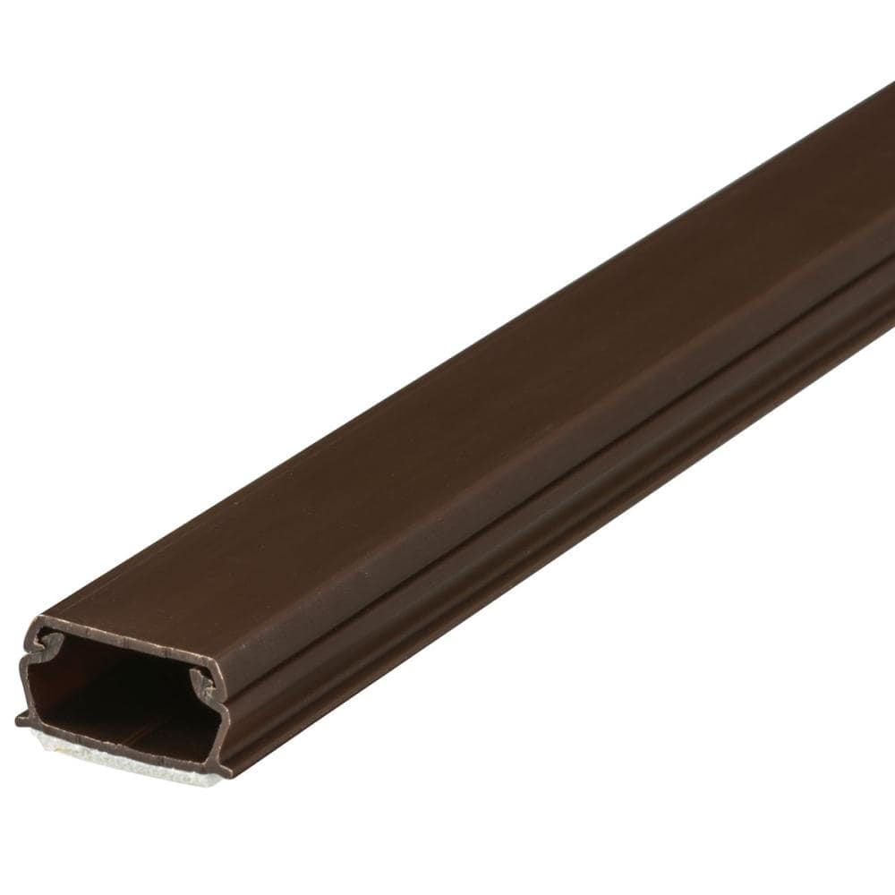 オーム電機　テープ付き　ＡＢＳモール　チョコ　２号　１ｍ　ＤＺ－ＡＭＴ２１－ＣＨ