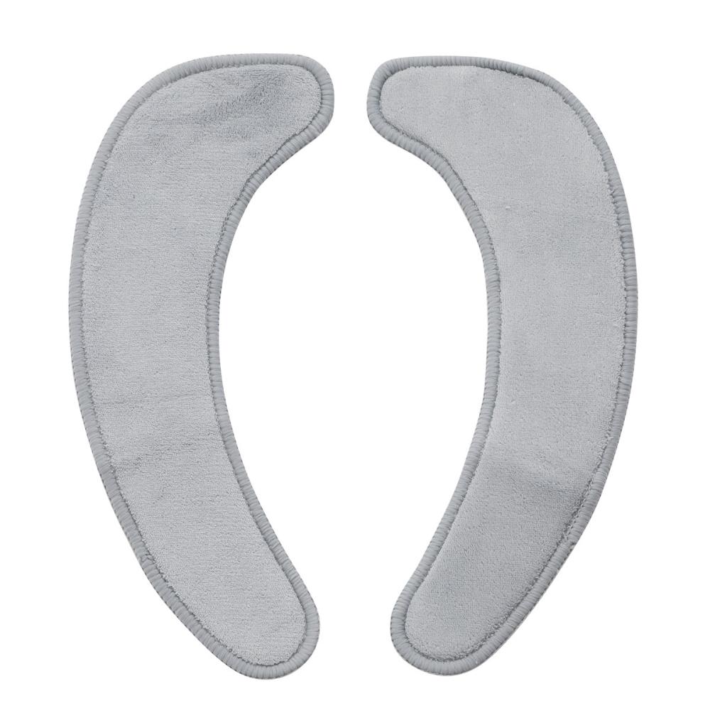 アテーナライフ　繰り返し貼れる　ウレタン便座シート　グレー　１組入り