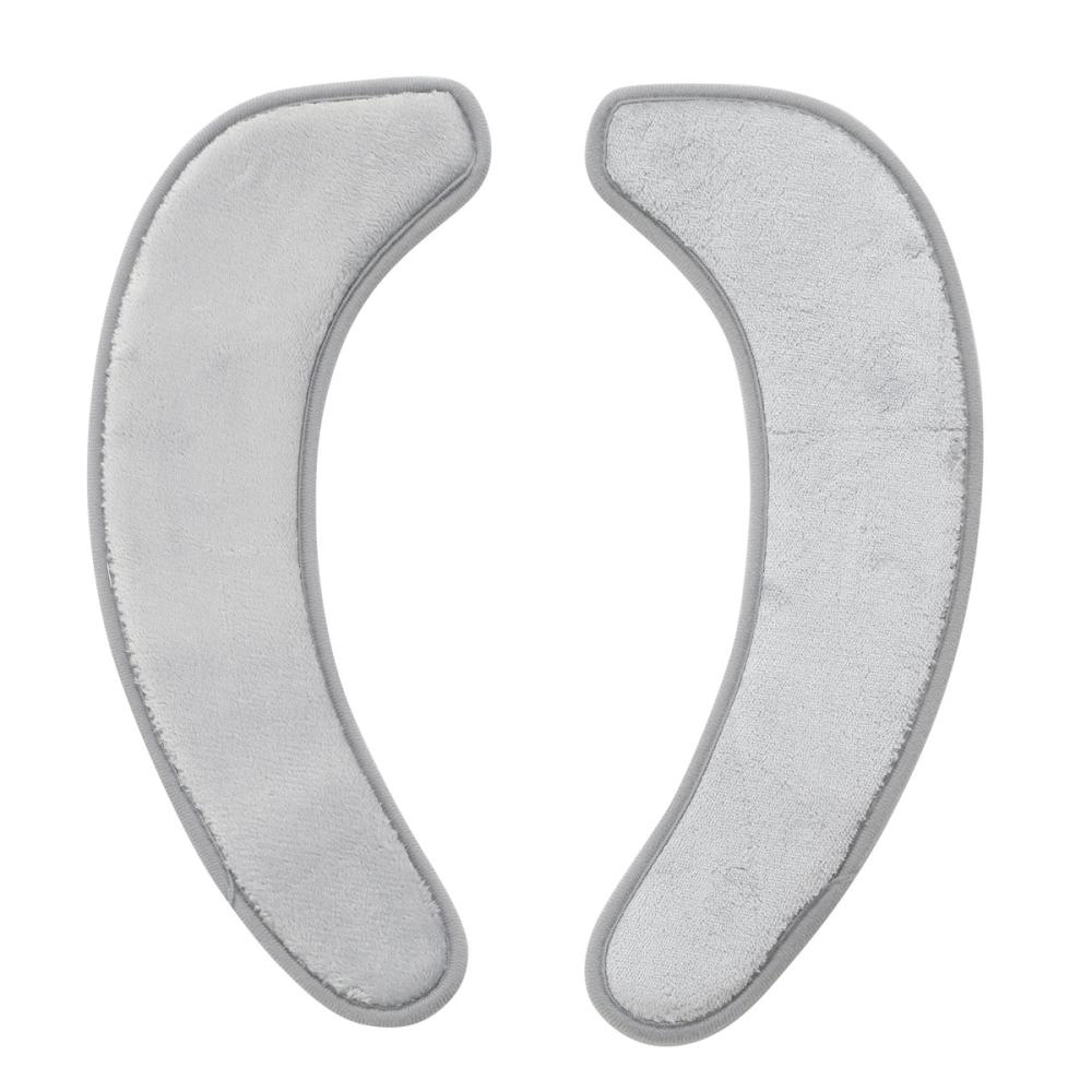 アテーナライフ　繰り返し貼れる　抗菌防臭　低反発便座シート　グレー　１組入り