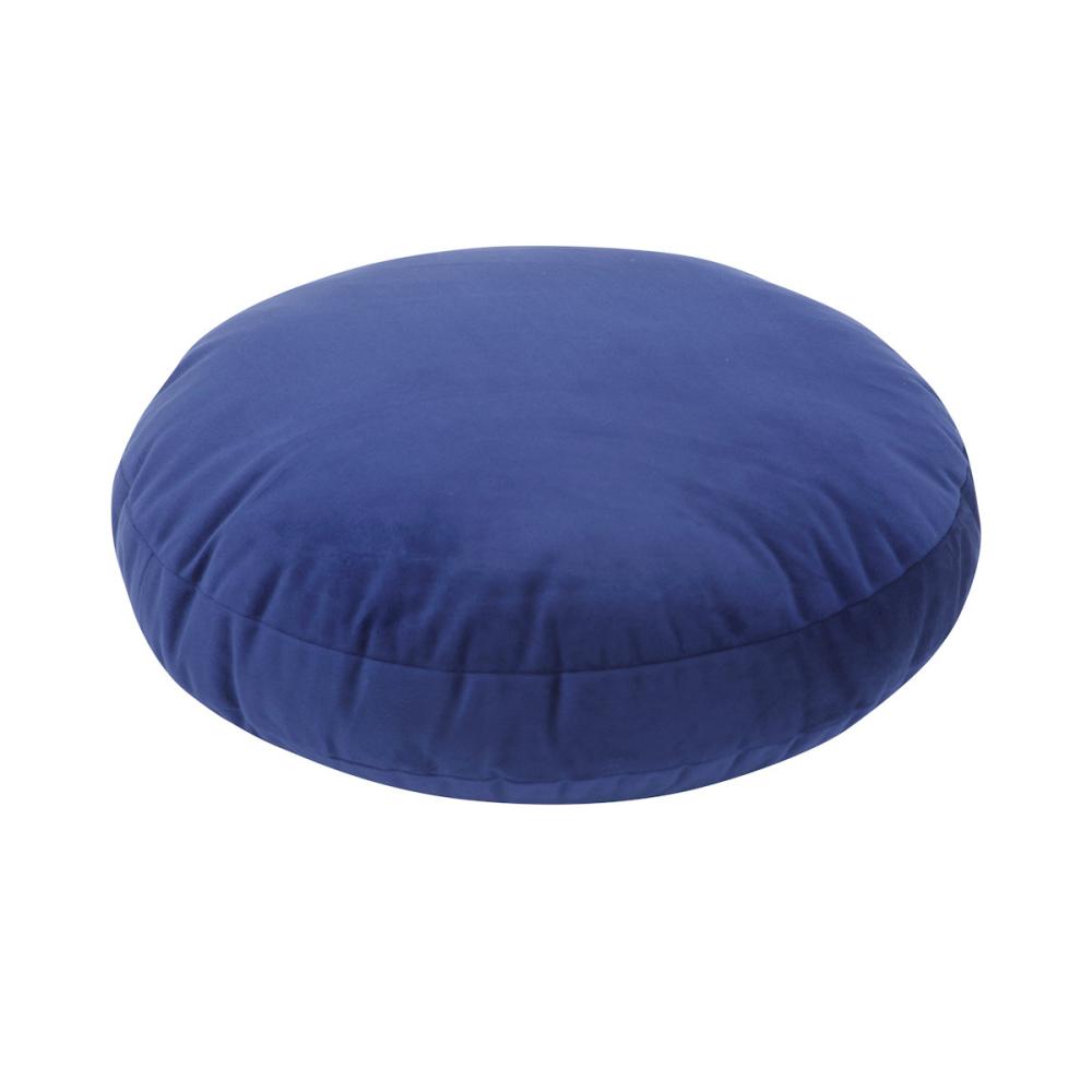 アテーナライフ　ラウンドクッション　ベロア　ネイビー　直径４０ｃｍ