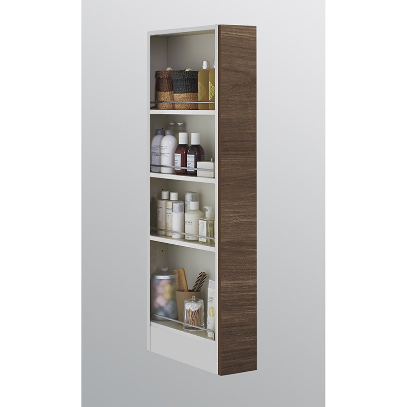 クリナップ　洗面台　ファンシオ　トールキャビネット上台　間口１５０ｍｍ　片面収納　右用　扉色バーントウォールナット　ＮＦＴＢ１５Ｃ３ＬＲ