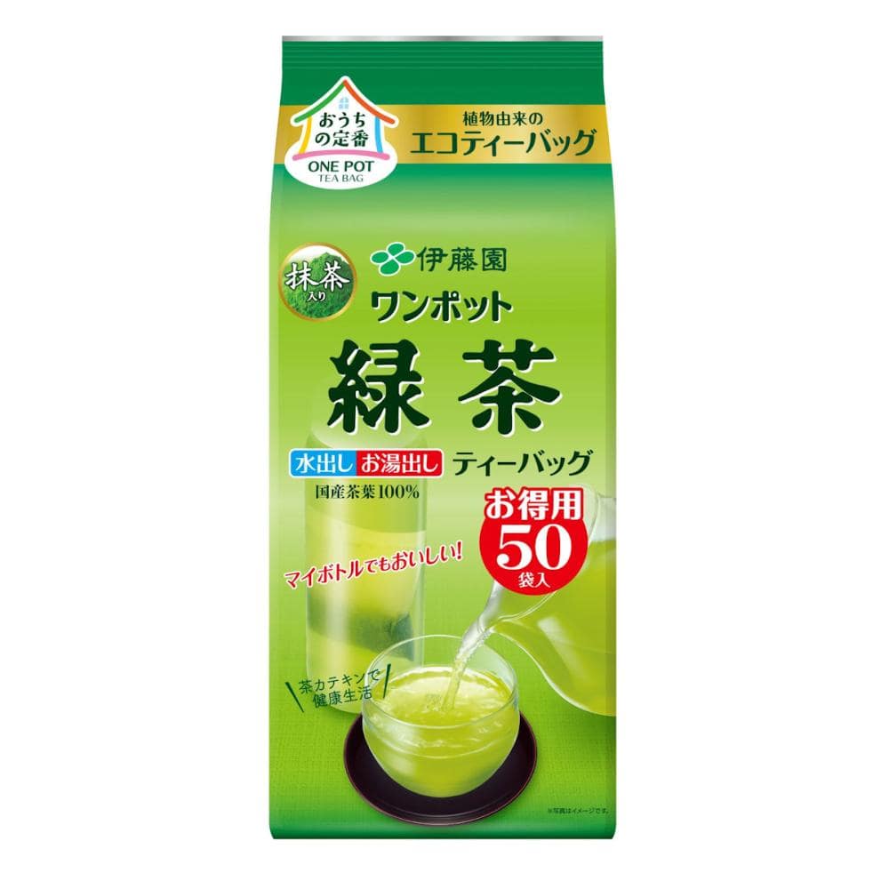 伊藤園　ワンポットエコティーバッグ　緑茶　５０袋入り