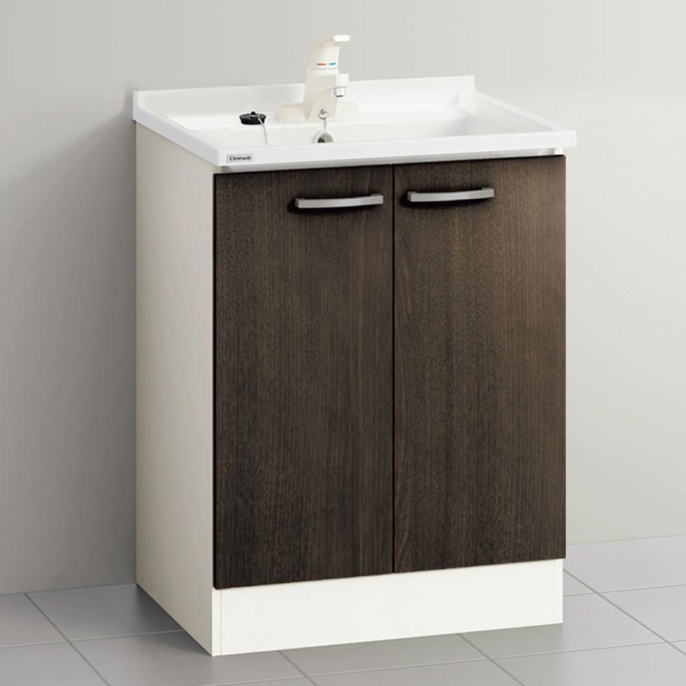 クリナップ　洗面台　ＢＧＡ　間口６００ｍｍ　開き扉　シングルレバー水栓　ダークウッド　ＢＧＡＬ６０ＴＮＴＳＷＥ４ＺＩ