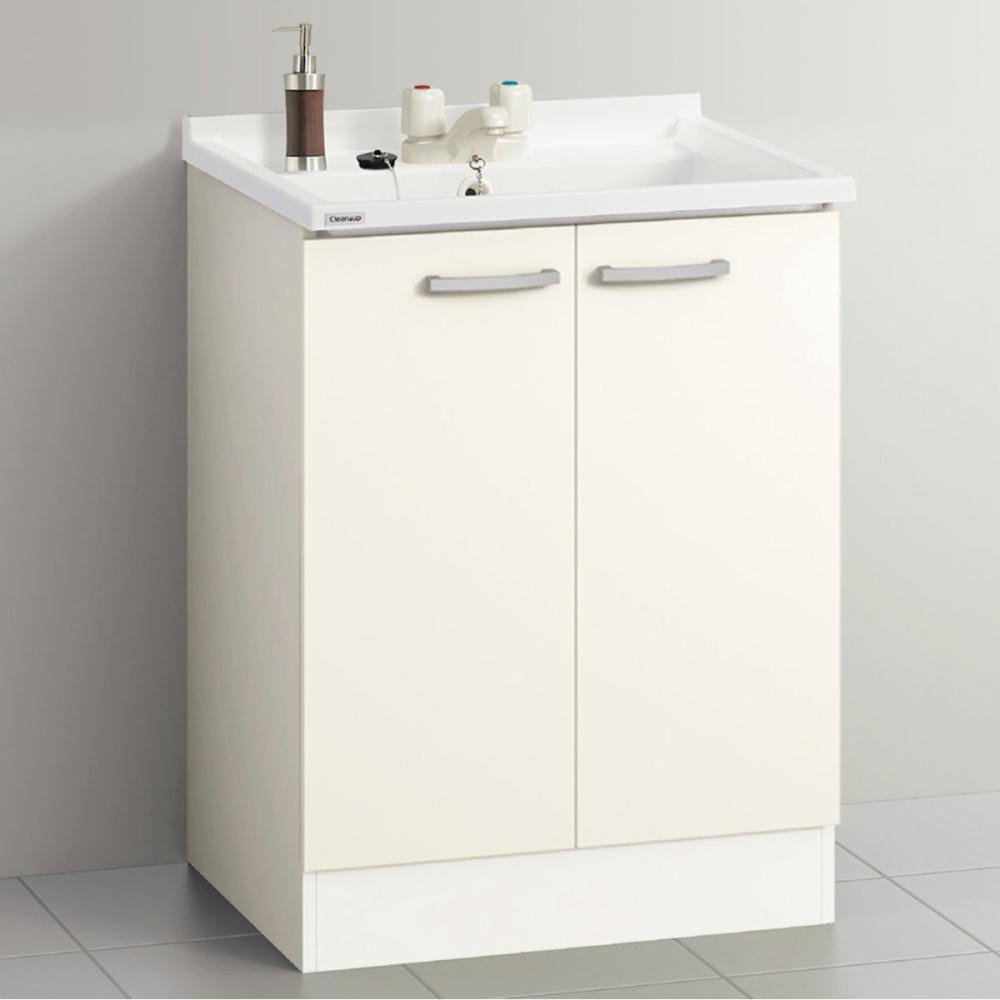 クリナップ　洗面台　ＢＧＡ　間口６００ｍｍ　開き扉　ツインハンドル水栓　スムースホワイト　ＢＧＡＬ６０ＴＮＴＷＷＥＱＴＩ