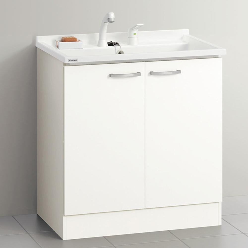 クリナップ　洗面台　ＢＧＡ　間口７５０ｍｍ　開き扉　シャワー付きシングルレバー水栓　モノホワイト　ＢＧＡＬ７５ＴＮＴＶＷＪＴＳＩ