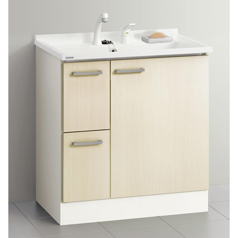 クリナップ　洗面台　ＢＧＡ　間口７５０ｍｍ　引出し　シャワー付きシングルレバー水栓　ナチュラルウッド　ＢＧＡＬ７５２ＨＴＶＷＣ４ＶＩ