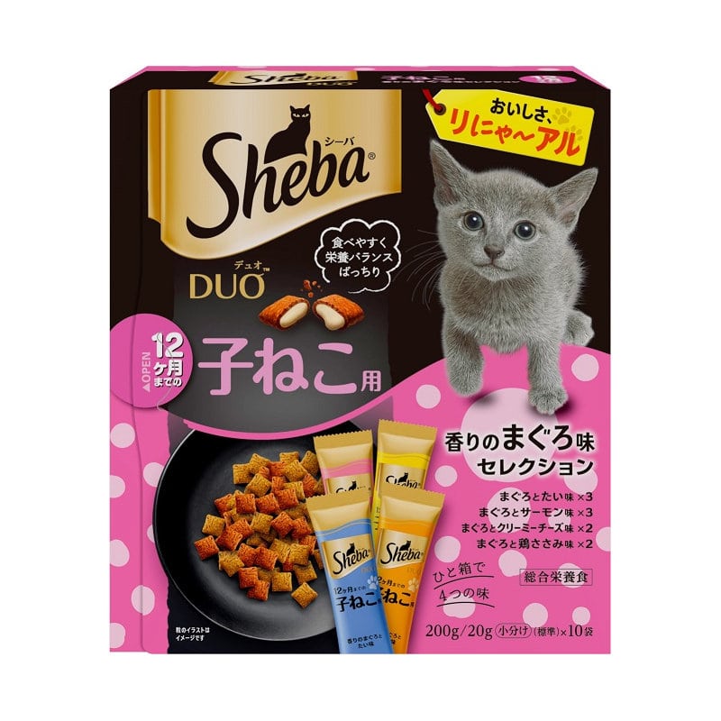シーバデュオ　１２ヶ月までの子ねこ用　香りのまぐろ味セレクション　２００ｇ