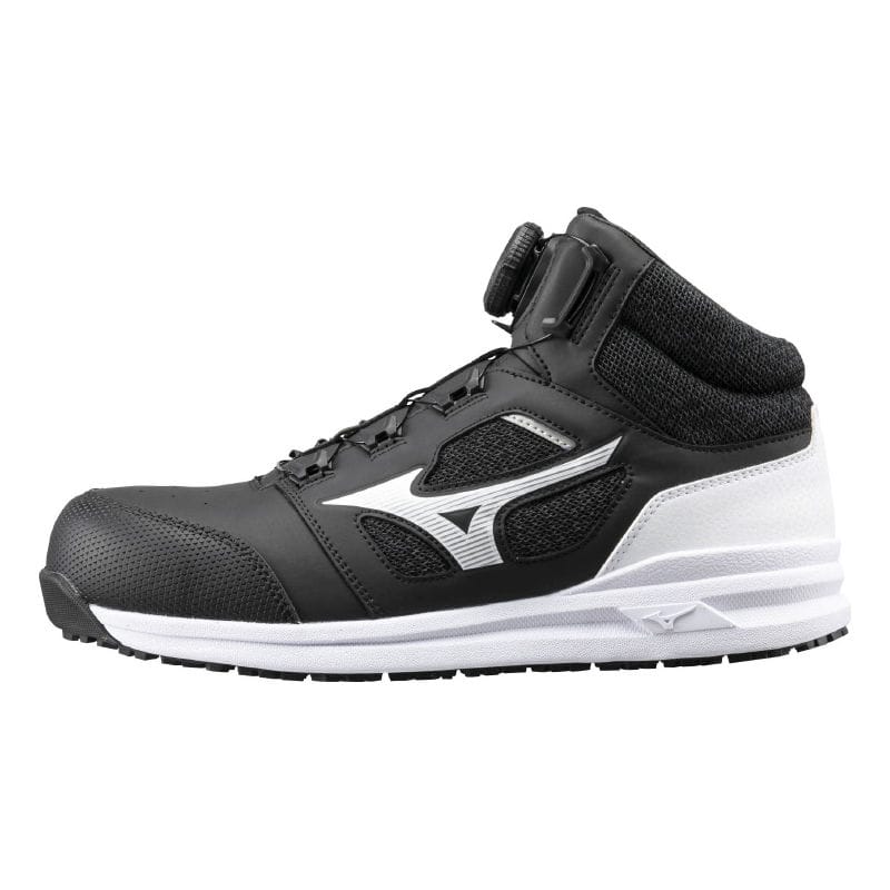 ミズノ　ＡＬＭＩＧＨＴＹ　ミッドカット安全靴　ＬＳ２　ＢＯＡ７３Ｍ　ブラック　２６．５ｃｍ