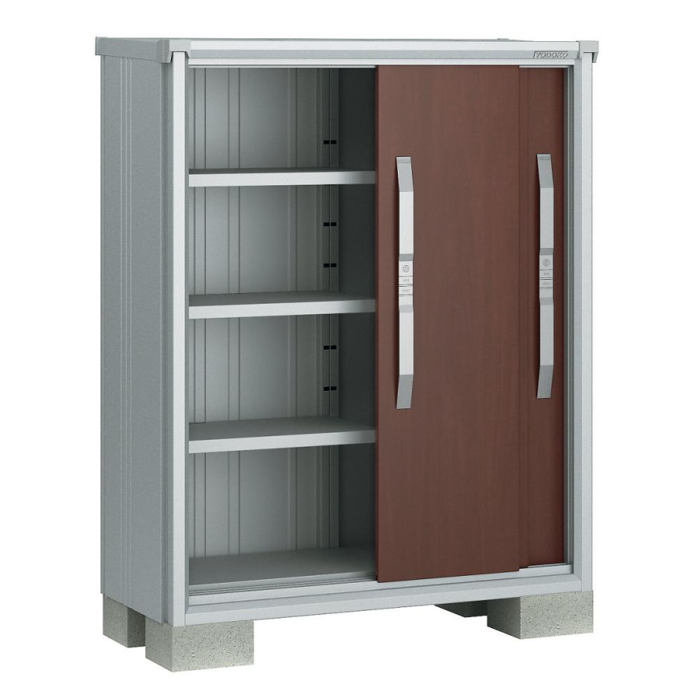 ヨド物置　エスモ　間口１０５×奥行５１×高さ１３０ｃｍ　一般型　ウッディココア　ＥＳＦ１００５Ｇ／ＷＣ