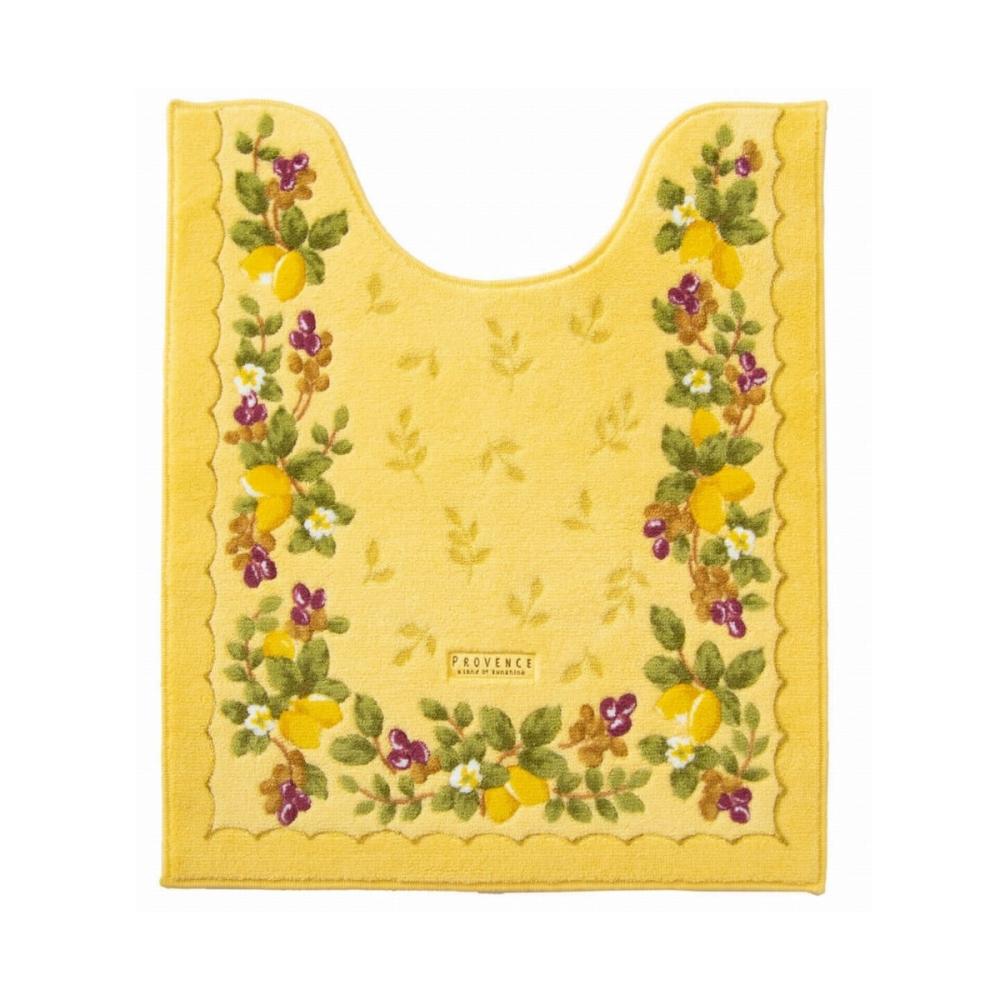 オカ　プロヴァンスシエル　ロングトイレマット　イエロー