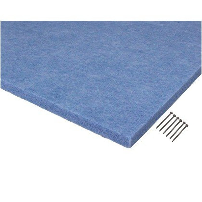 光　吸音硬質フェルトボード　面取　４００角　ライトブルー