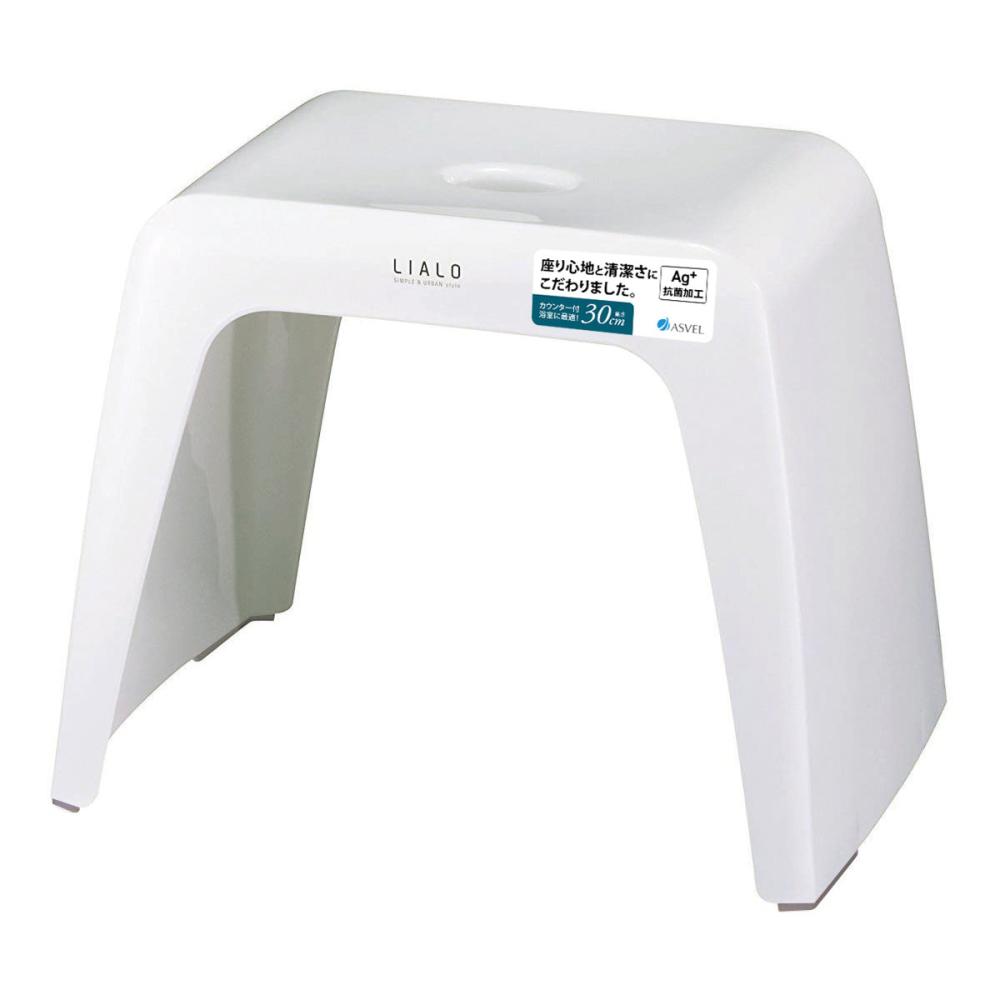 アスベル　風呂イス　リアロ　３０ｃｍ　ホワイト