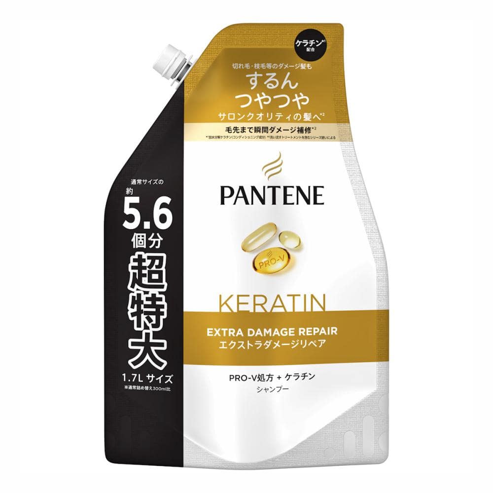 Ｐ＆Ｇ　パンテーン　エクストラダメージリペア　シャンプー　詰め替え用　超特大　１７００ｍＬ