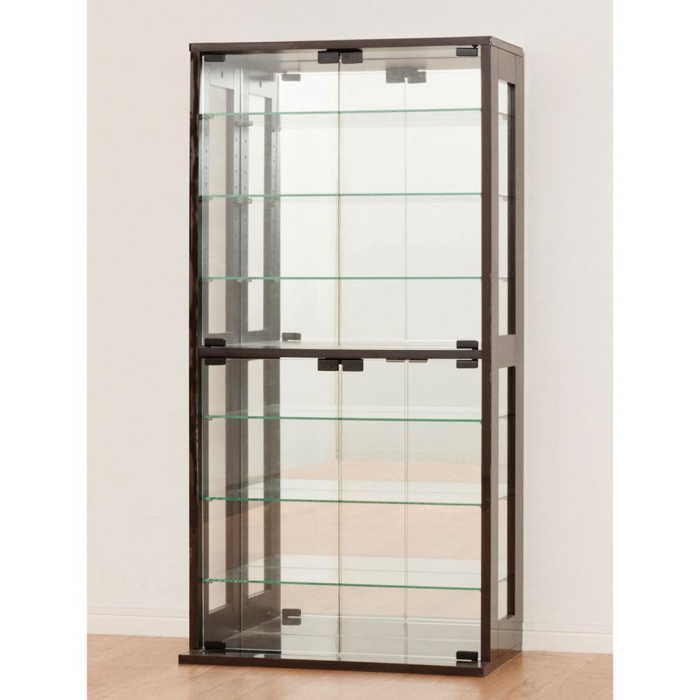 クロシオ　コレクションケース　ダークブラウン　幅６０×高さ１２０×奥行２９ｃｍ　２７０５１