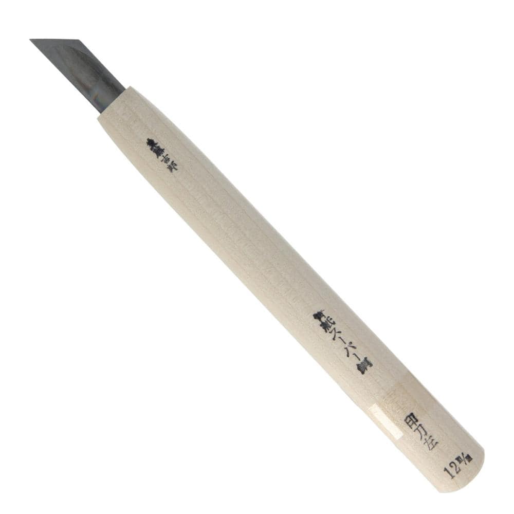 与板利器工業　東藤吉郎　高級彫刻刀　イスカ左１２ｍｍ