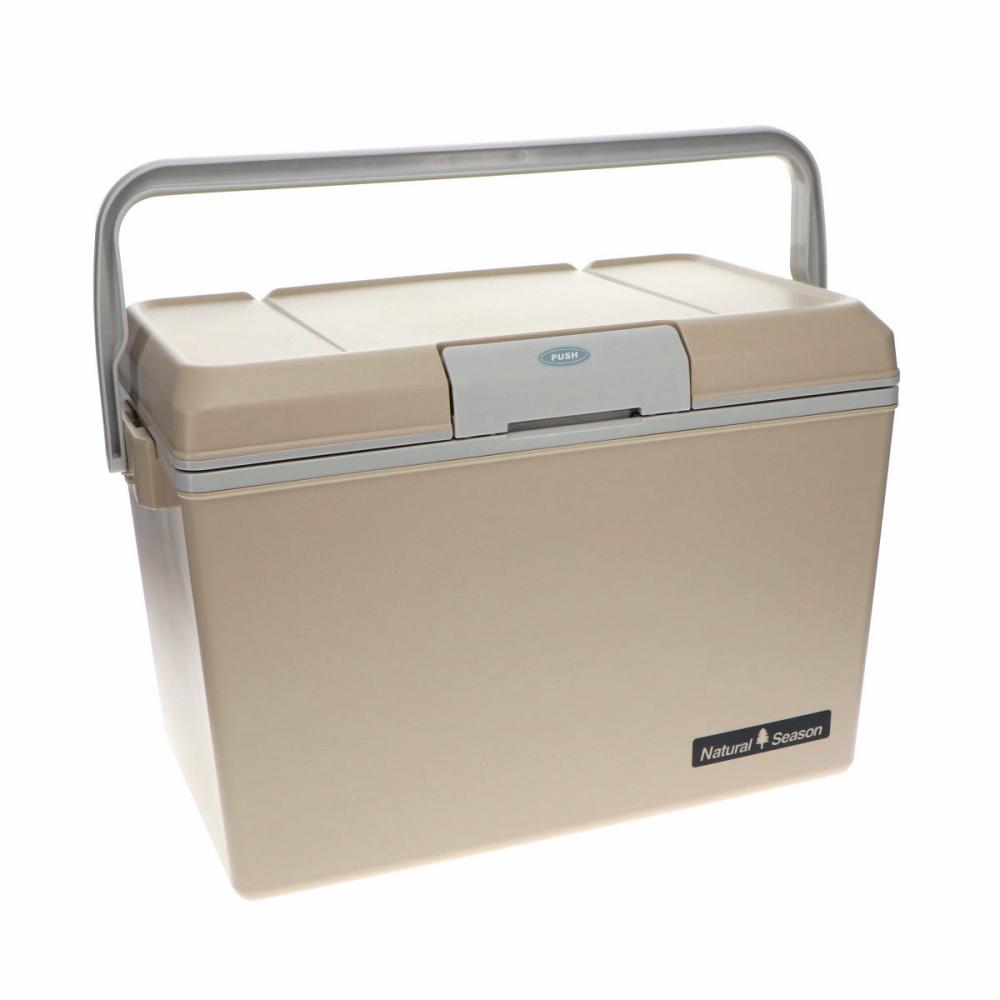 ナチュラルシーズン　フラットトップ　クーラーボックス　ベージュ　２３Ｌ　＃２５