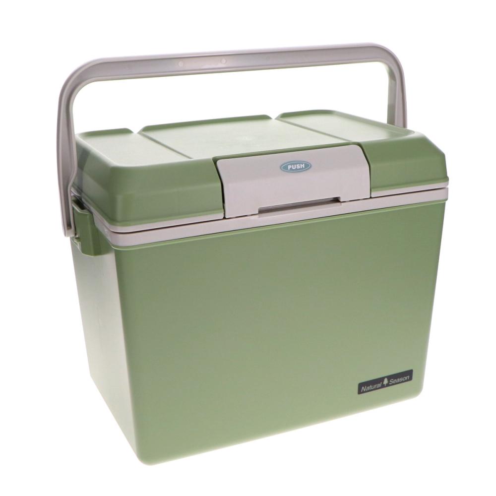 ナチュラルシーズン　フラットトップ　クーラーボックス　カーキ　１３．５Ｌ　＃１４