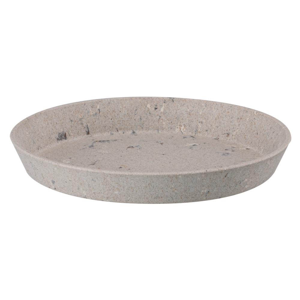 サステナプレート　鉢皿２２型　マーブルベージュ