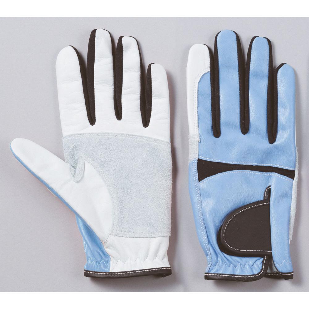牛革手袋　カルテット　ブルー　ＬＬ　ＱＴ－１０３