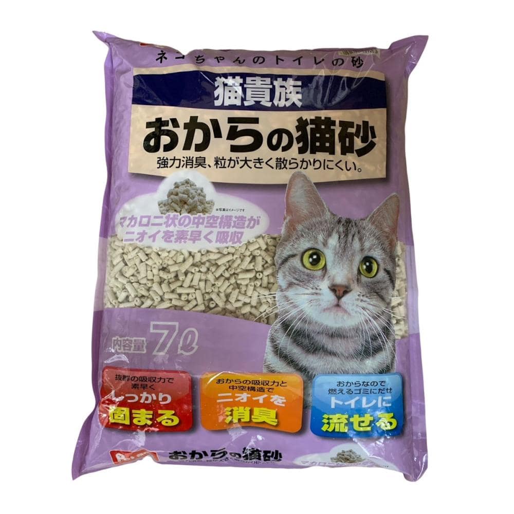 猫砂 Ｐｅｔａｍｉ　猫貴族　おからの猫砂　７L