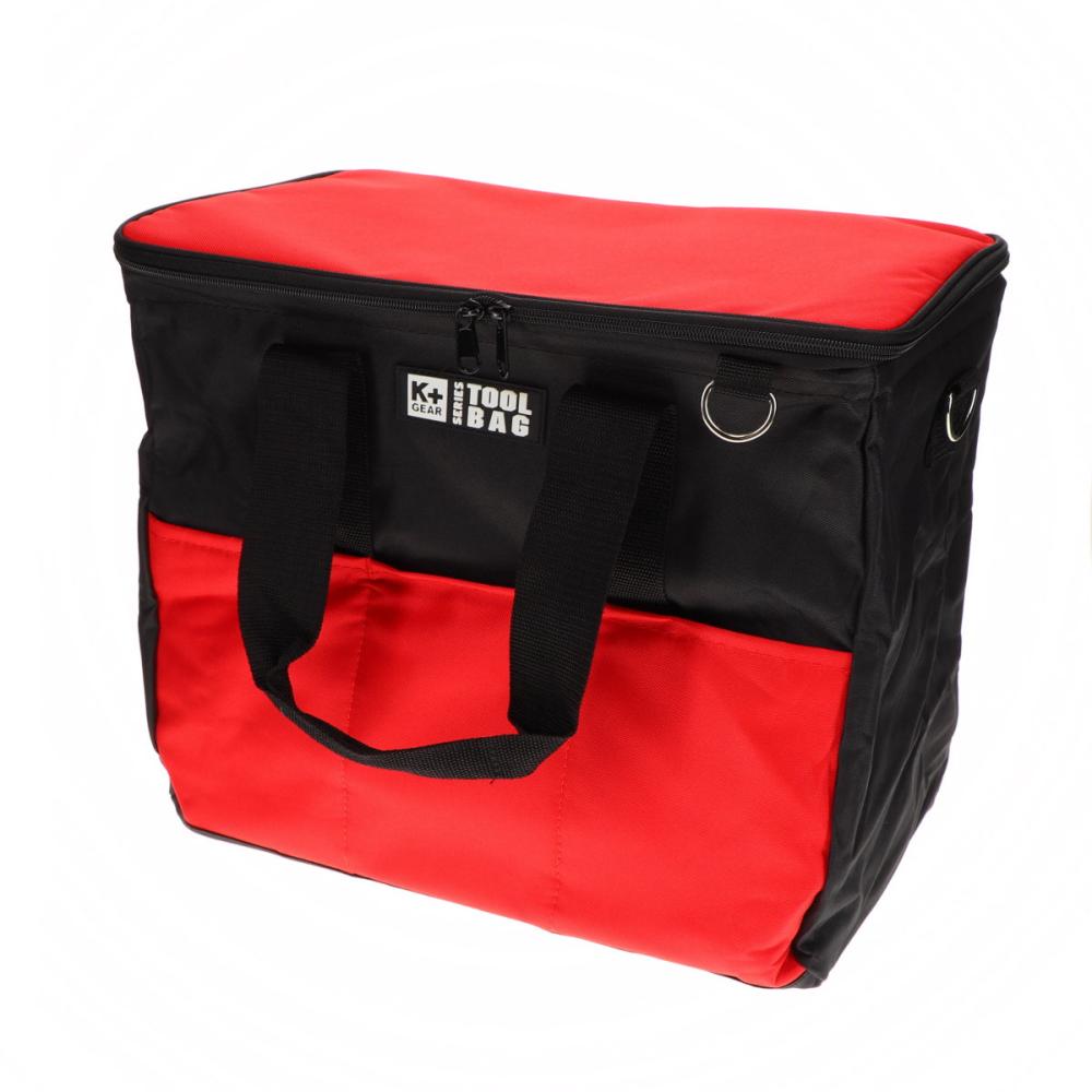 Ｋ＋ＧＥＡＲ　蓋つき角型折り畳みツールバッグ＃４３　レッド