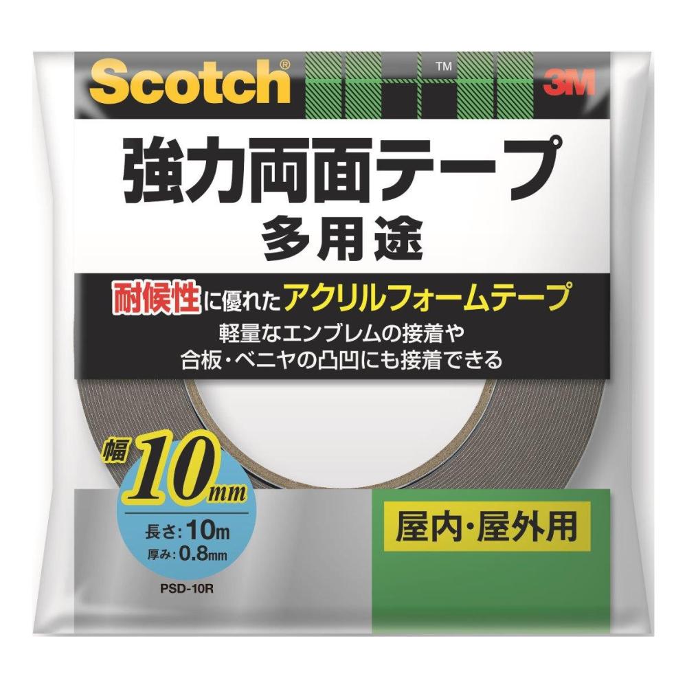 ３Ｍ　強力両面テープ　屋内・屋外用　ＰＳＤ－１０Ｒ