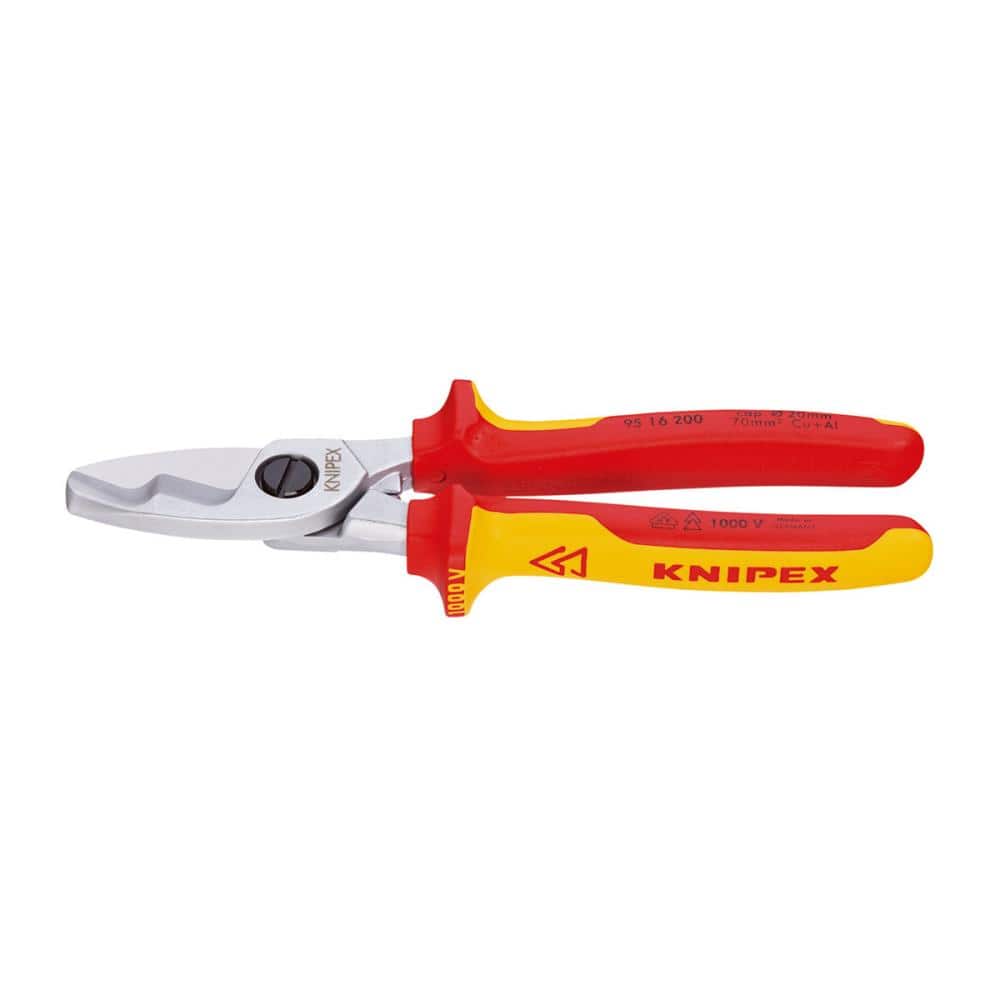 ＫＮＩＰＥＸ（クニペックス）　１０００Ｖ　絶縁ケーブルカッター　２００ｍｍ　９５１６－２００