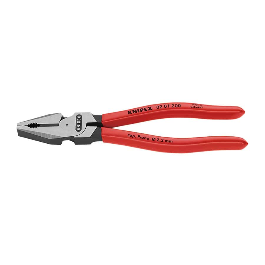 ＫＮＩＰＥＸ　強力型ペンチ　２００ｍｍ　プラスチックコーティングハンドル　０２０１－２００