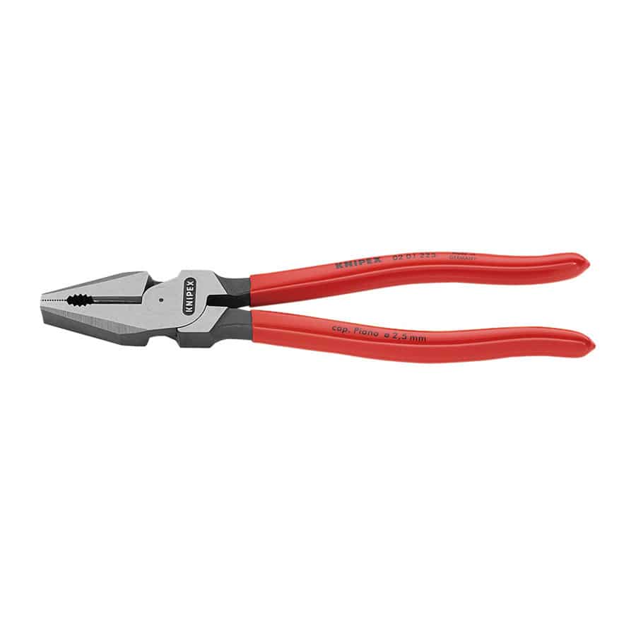 ＫＮＩＰＥＸ　強力型ペンチ　２２５ｍｍ　プラスチックコーティングハンドル　０２０１－２２５