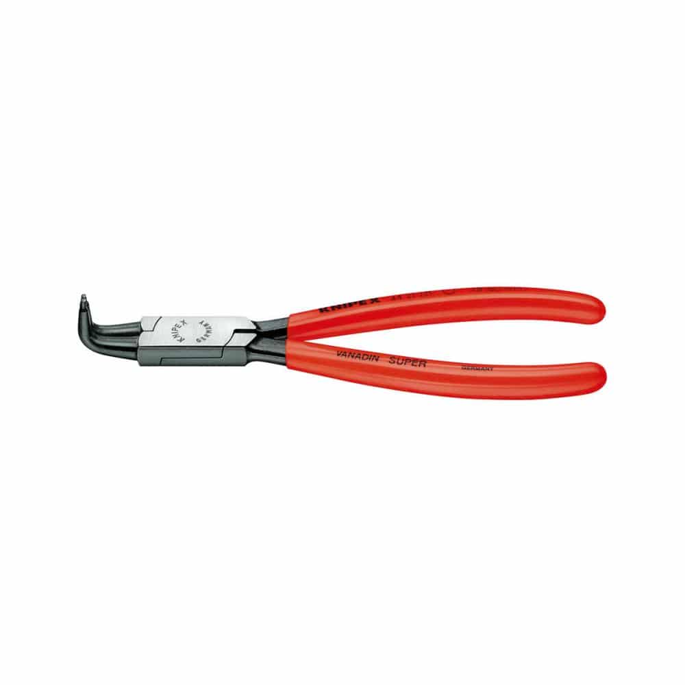 ＫＮＩＰＥＸ　穴用スナップリングプライヤー先端９０°曲先端径３．２ｍｍ　３００ｍｍ　４４２１－Ｊ４１